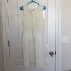 Modcloth white dress with lace back