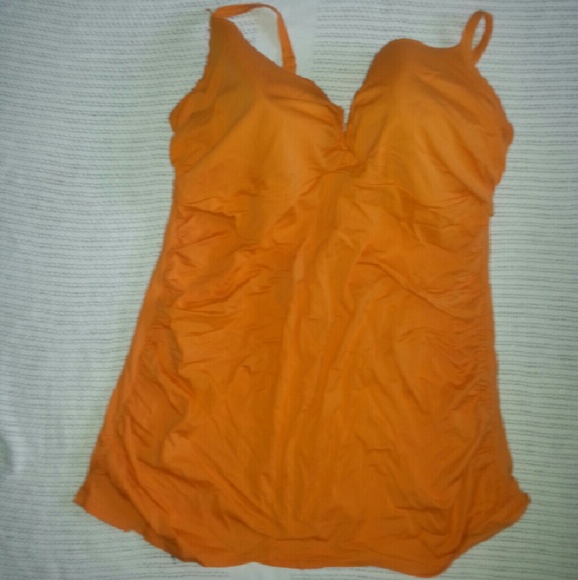 Orange Bathing Suit Top