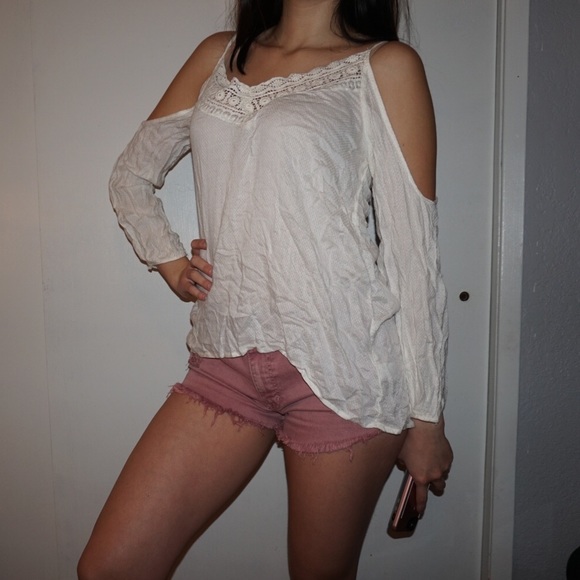 Forever 21 cold shoulder blouse