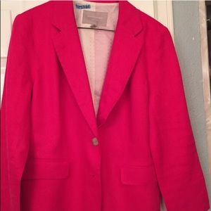 Banana Republic Fuchsia Linen Jacket