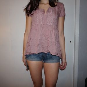 American eagle purple top