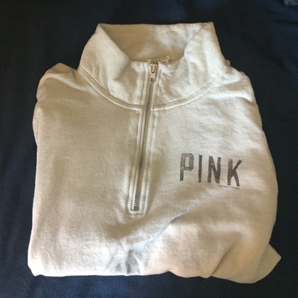 PINK 3/4 zip sweatshirt