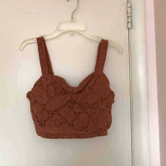 Brown Crop Top