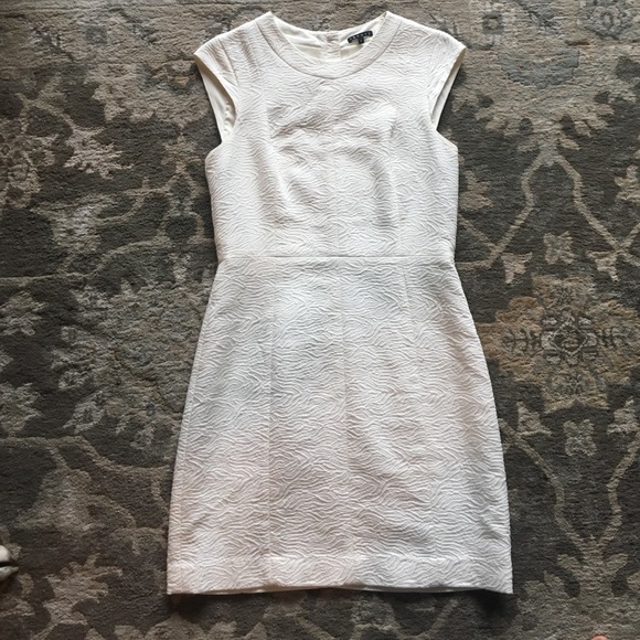 White Theory mini dress with zippered back