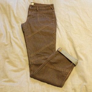 Free People Striped Denim Pant