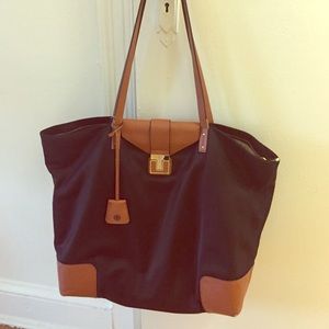 Tory Burch nylon zip tote