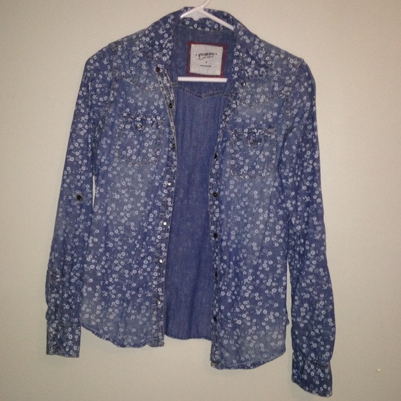 Arizona Floral jean button down