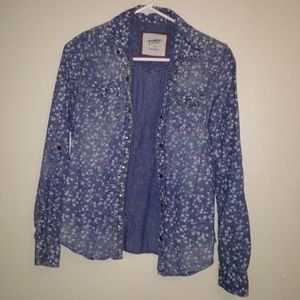 Arizona Floral jean button down