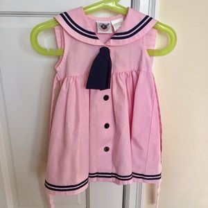 ::24 HR SALE:: Pink and blue sailors dress! 18M