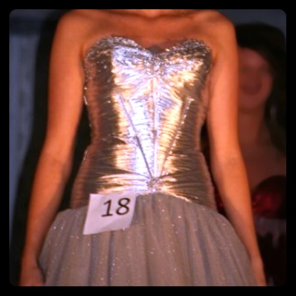 Silver Prom Dress