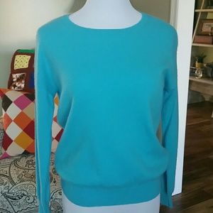 Turquoise cashmere sweater
