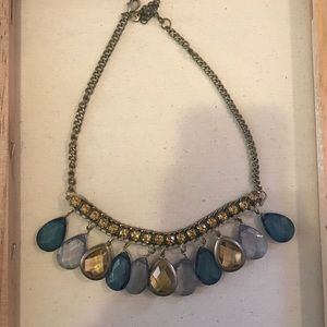 Blue and Amber Necklace (Loft)