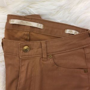 ✨SALE✨Zara Woman Camel Color Coated Skinny Jean