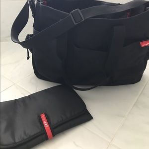Skip Hop diaper black bag