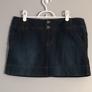 Jean mini skirt