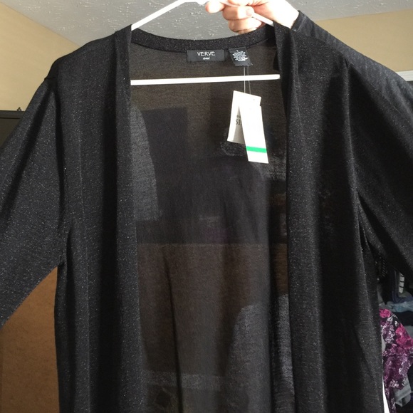 Black with a little sparkle sweater.