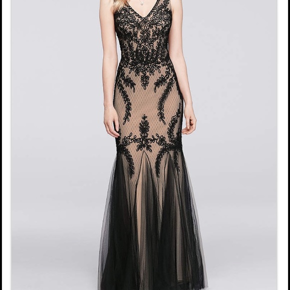 Cache Full length mermaid Prom Dress