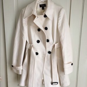 White pea coat