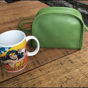 Vintage Coach Abbie Crossbody Green Leather