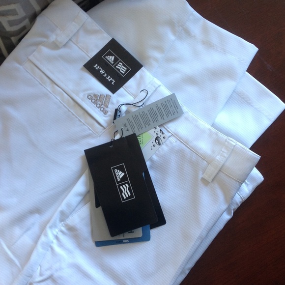 Adidas climacool golf pants - white