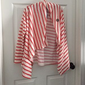 Fleece wrapped cardigan