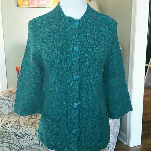 Teal sweater/cardigan