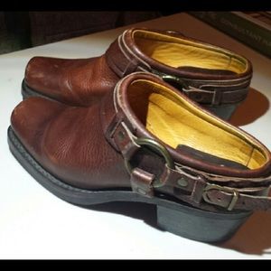 Frye Mule Leather