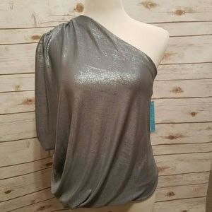 Alice & Olivia Silver Top