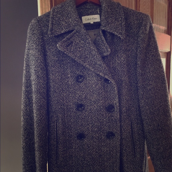 Tweed Calvin Klein Winter Coat.