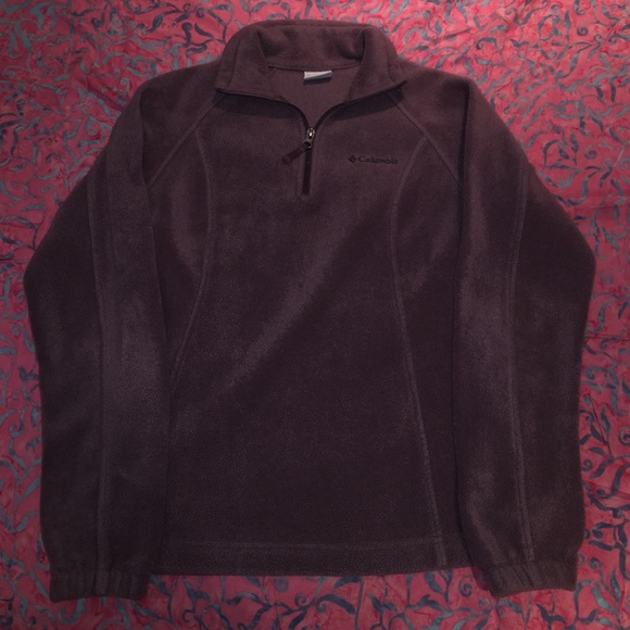 1/2 Zip Women's Columbia Fleece - Picture 2 of 4
