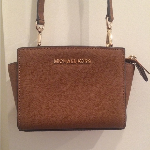 Michael Kors Selma Mini Messenger Saffiano Leather