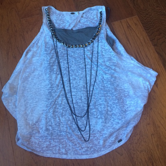 White and gray layer shirts