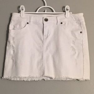 White Mudd jean skirt