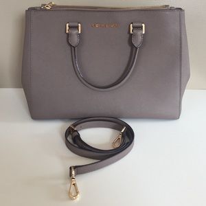 Michael Kors Sutton Satchel Dark Dune