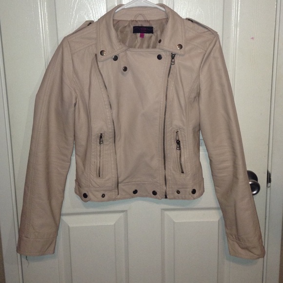 New Look Jackets & Blazers - Dusty rose gold, leather jacket.