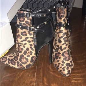 Cheetah booties! Never worn