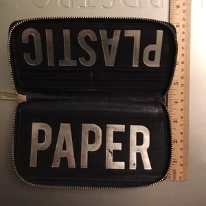 Rebecca Minkoff leather navy wallet