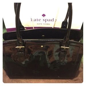 Patent leather black Kate Spade purse