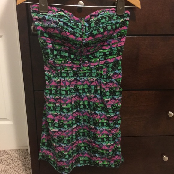 💋SALE! Charlie Jade silk strapless dress xs💋
