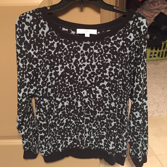 Loft leopard print top!
