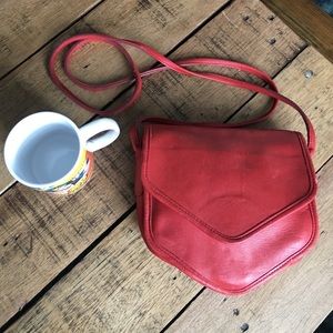 RARE Vintage Coach Megan Red Crossbody Purse