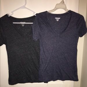 Two Old Navy vintage v necks
