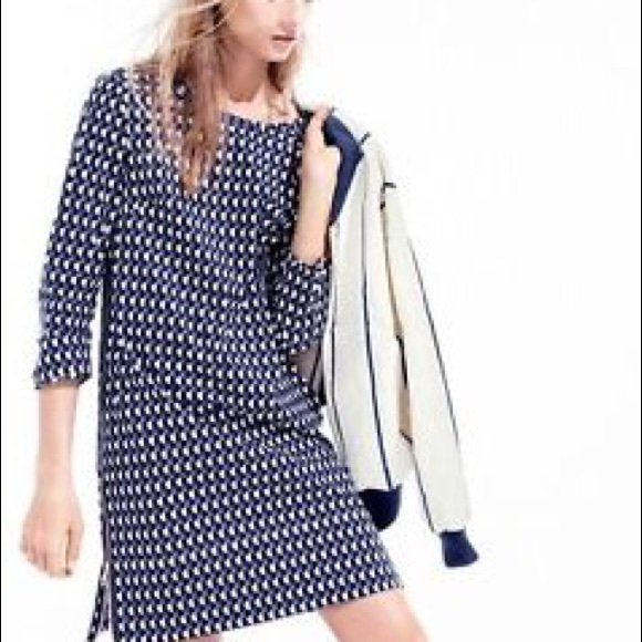 Jcrew geo shift dress. NWT.