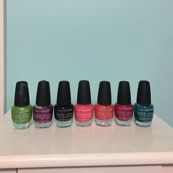 LA Colors Nail Polish Set of 7