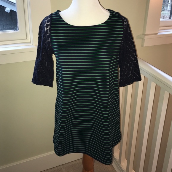 Anthropologie 9-H15 StCL striped tunic
