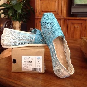 Tom's Dip Dyed flats Size 7