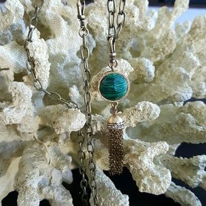 Chloe & Isabel Two-Stone Tassel Necklace