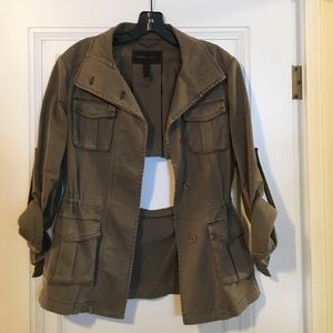 BCBG Bronnen Jacket in Dusty Olive