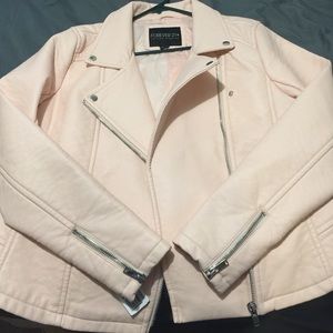 TRADE Light Pink Faux Leather Forever 21 Jacket