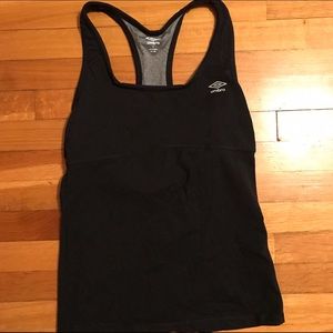 Athletic tank with built in bra